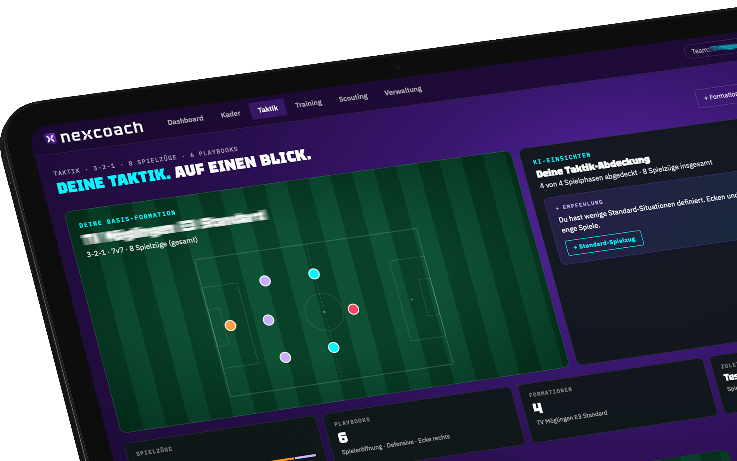 Lineup Builder Mockup